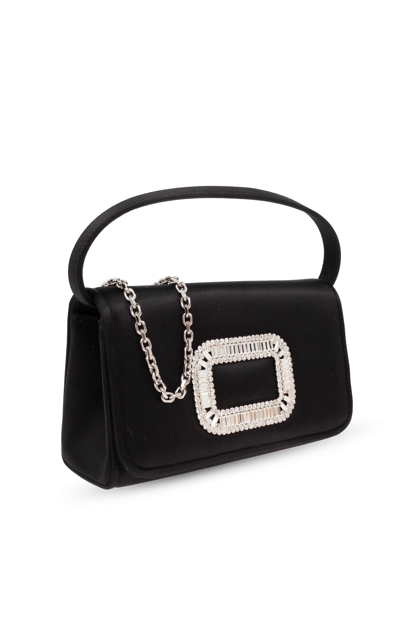 ハンドバッグ ROGER VIVIER 'Pilgrim Micro' handbag Black  RBWABDH0000RS0 Black Satin handbag 'Pilgrim Micro' Roger Vivier - Vitkac AS